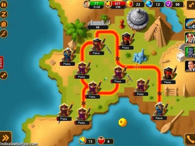 Indian Battle Champions Map