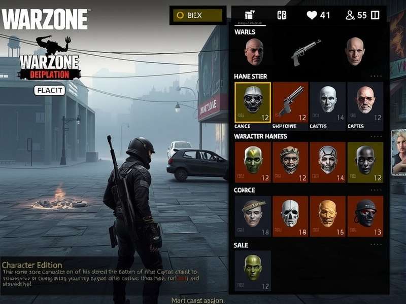 Warzone Bhopal Edition character customization screen showing diverse options