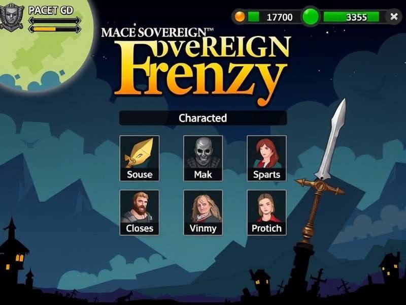 Mace Sovereign Frenzy Character Selection Screen