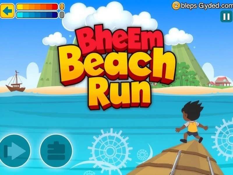 Bheem Beach Run Game Screenshot