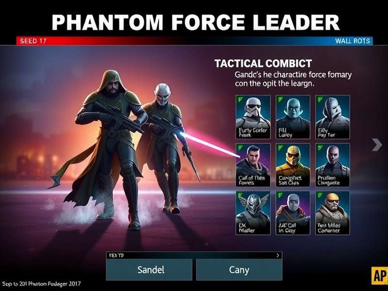 Phantom Force Leader gameplay screenshot showing tactical combat