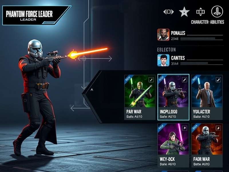 Phantom Force Leader character selection screen