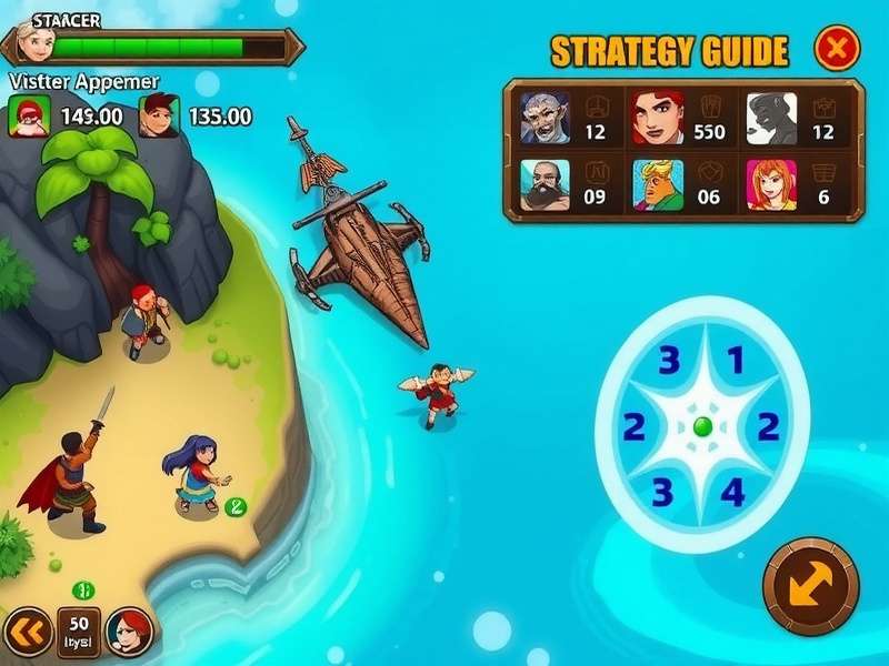 Strategy guide illustration showing combat positioning in Goa Sea Monster Slayer