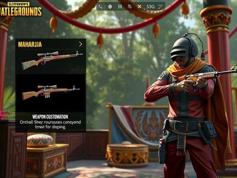 PUBG Maharaja weapon and equipment inventory screen