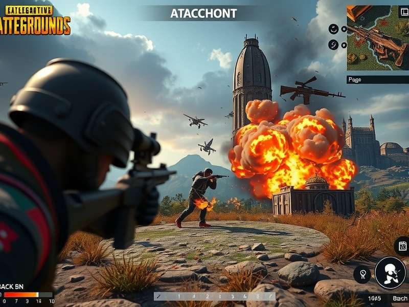 PUBG Legend Vanquisher gameplay screenshot showing intense battle action