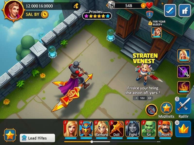 Saffron Siege Stars hero selection screen