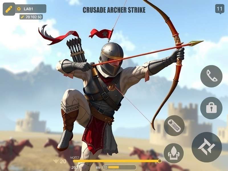 Crusade Archer Strike gameplay screenshot showing archer in action