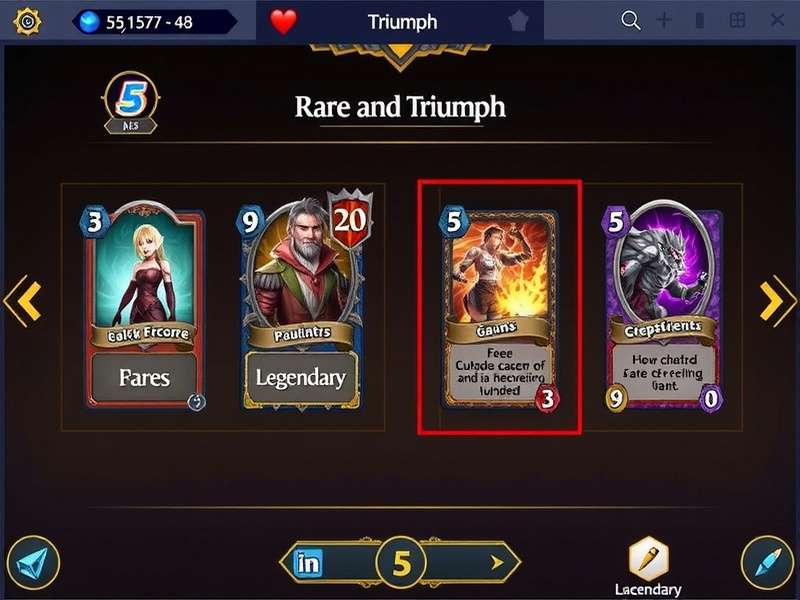 Rare and legendary cards in Epic Cardamom Triumph
