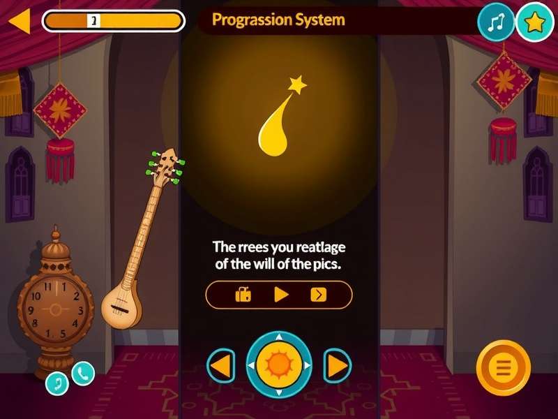 Sizzling Sufi Soiree gameplay screenshot showing musical interface