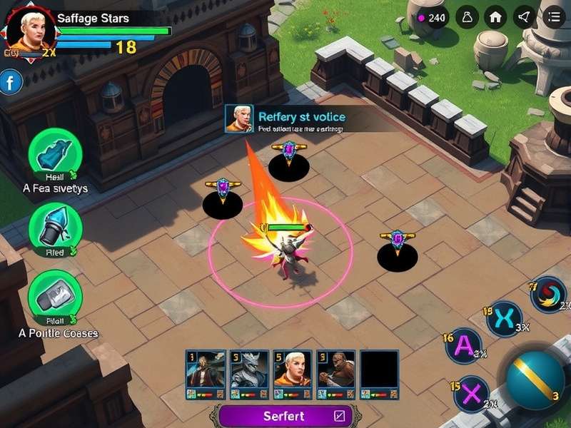 Saffron Siege Stars gameplay screenshot showing strategic battle