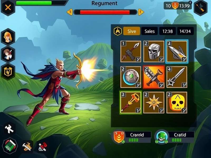 Archero Vanguard Commander gameplay screenshot showing combat mechanics