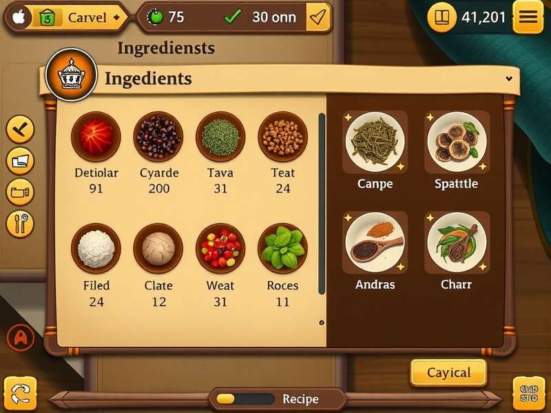 Chai Mastery Challenge ingredients selection screen