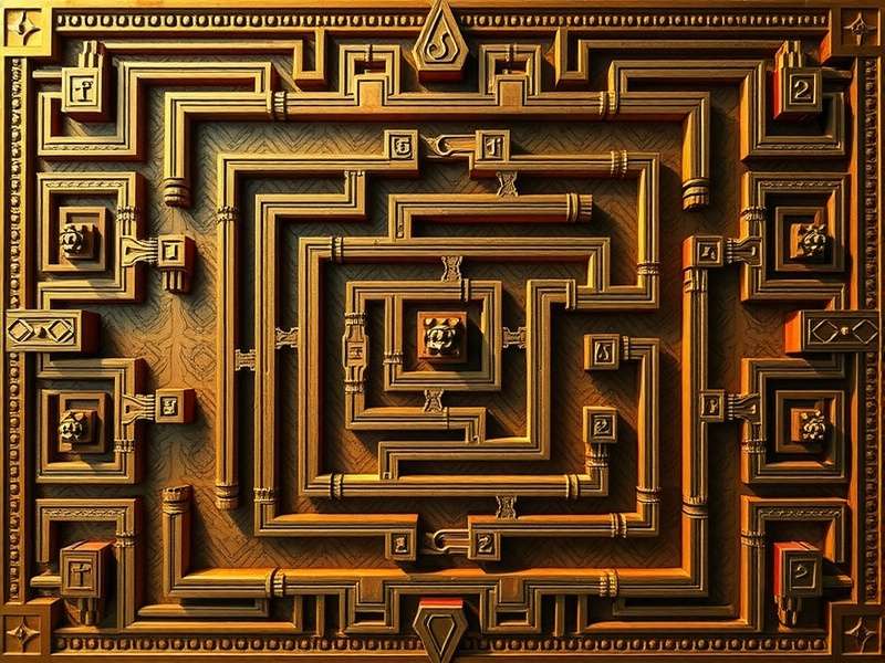 Indian Labyrinth cultural elements showing traditional art and architecture