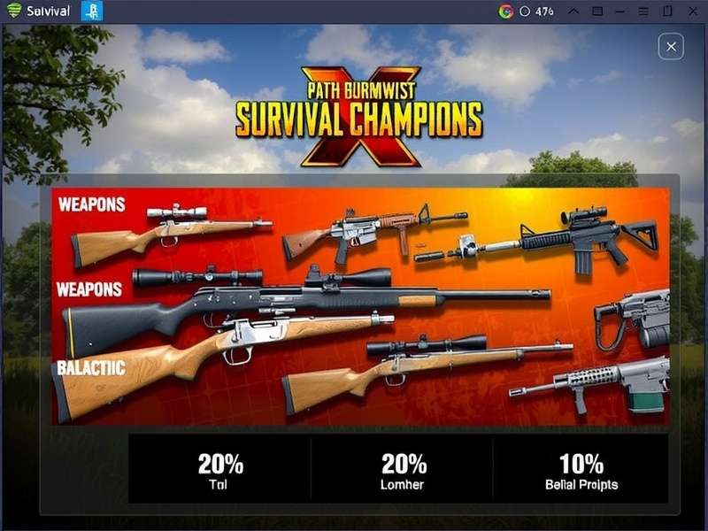 PUBG Survival Champion X Weapons Collection