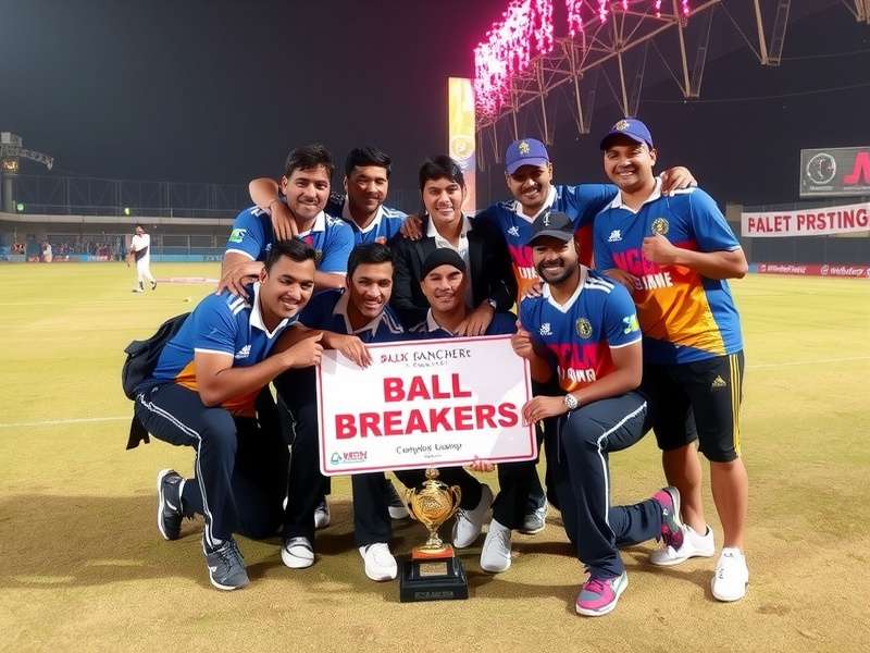 Nagpur Ball Breakers team celebration after winning championship