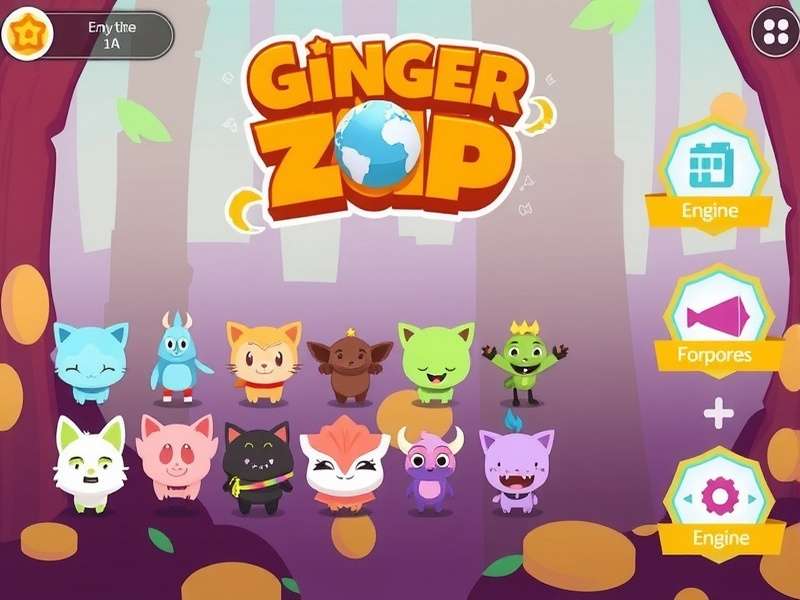 Ginger Zoom Trip gameplay screenshot showing vibrant colors and characters
