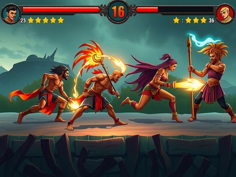 Indian Saga Crawler multiplayer raid battle scene