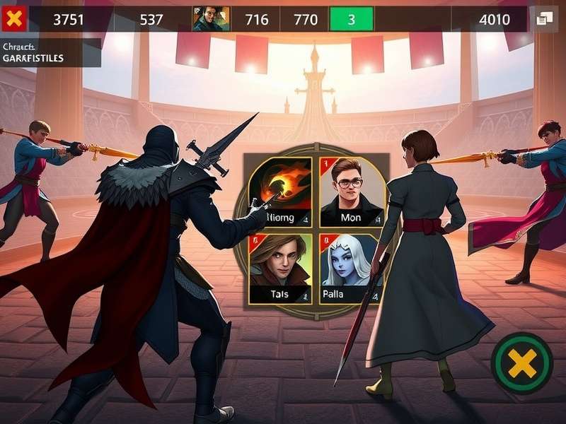 Sentinel Glorious Combat gameplay screenshot showing character selection