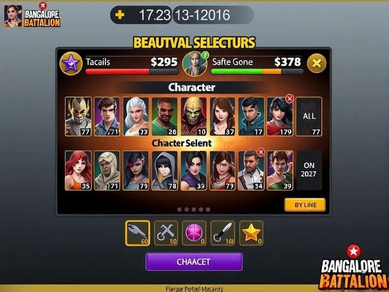 Bangalore Brawl Battalion character roster display