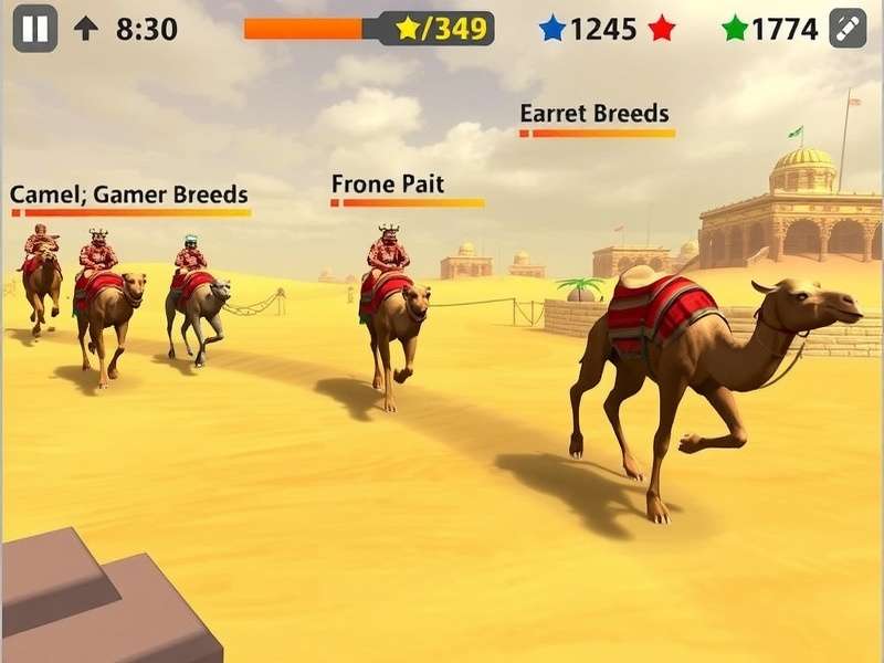 Different race types in Camel Speed King game