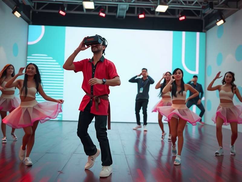 Bollywood Beats VR multiplayer experience showing group dance