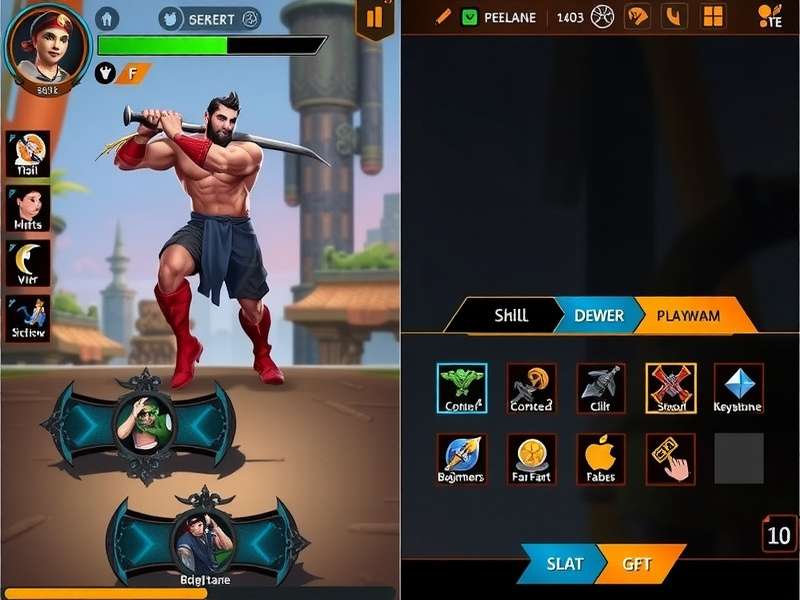 Andhra Axe Avenger gameplay screenshot showing combat mechanics