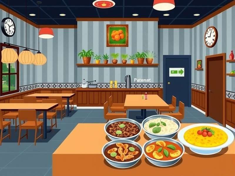 My Cafe Paneer Paradise gameplay screenshot showing restaurant interior