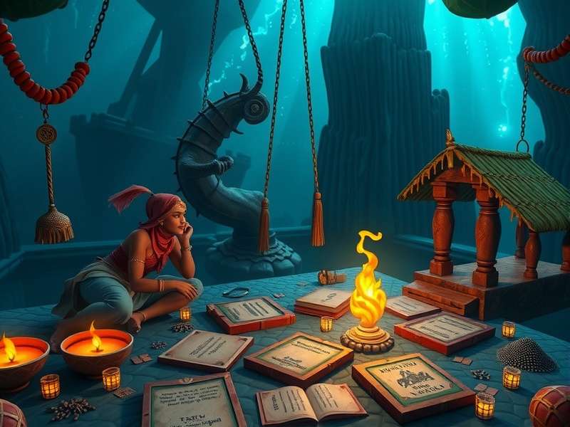 Deep Blue Indian Adventure puzzle solving mechanics