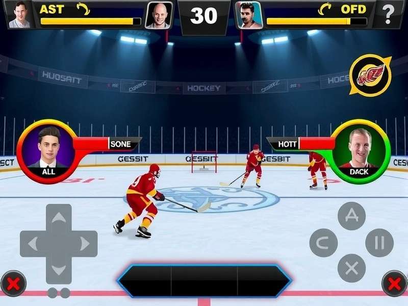 Hockey Supreme Quest multiplayer tournament screen