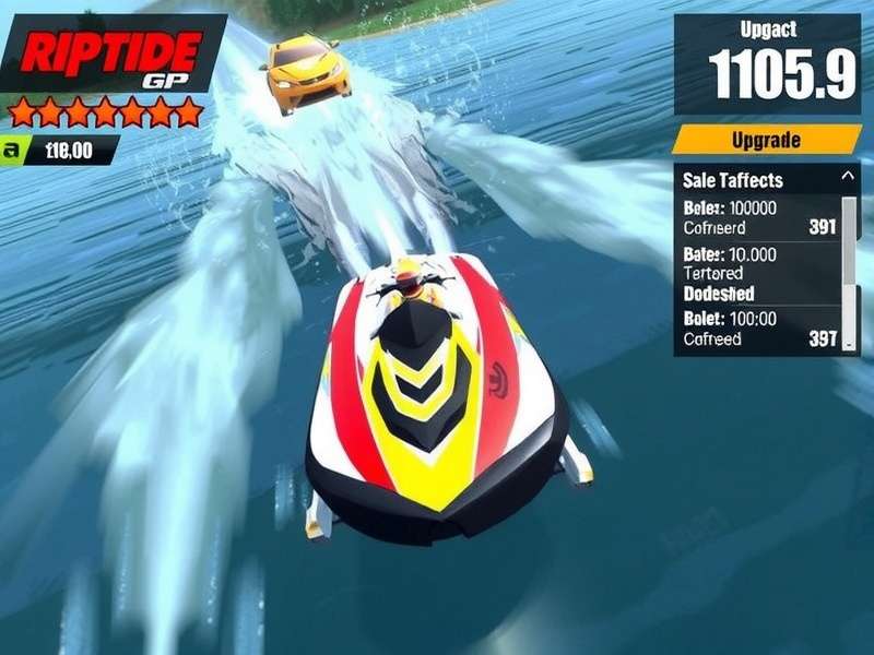 Riptide GP Renegade vehicle customization and upgrade interface