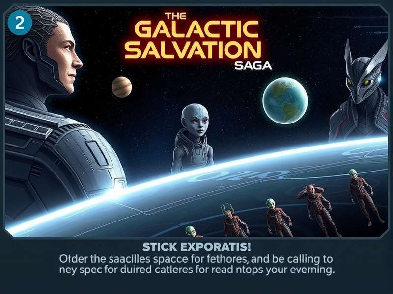 Galactic Salvation Saga character lineup showing diverse alien species