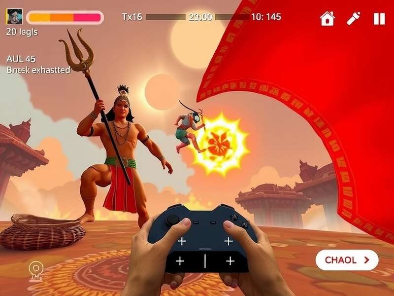 Hanuman S Divine VR controller interface and gameplay mechanics