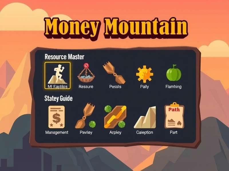Money Mountain Master gameplay interface showing mountain climbing mechanics and resource management