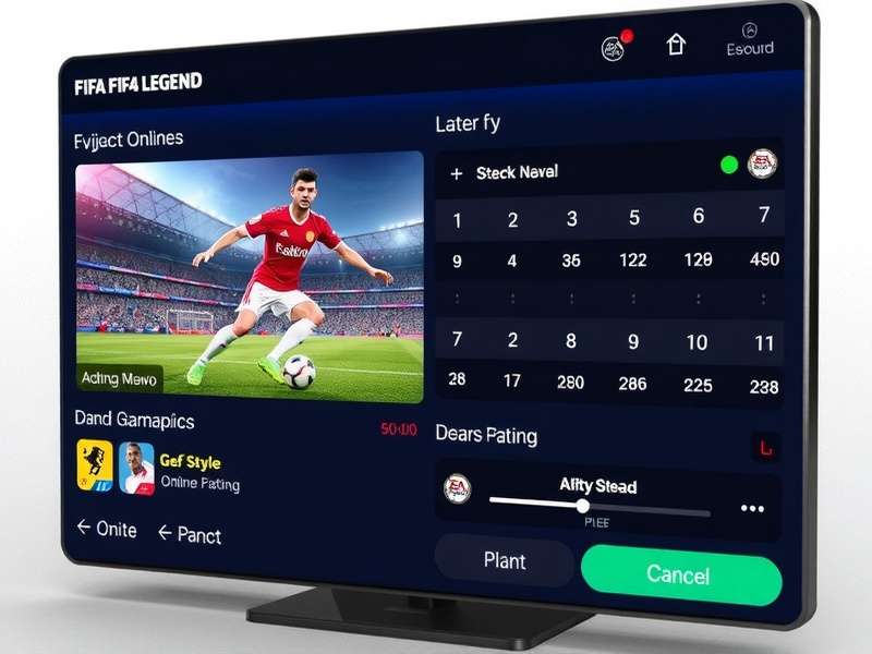 FIFA Online 4 Legend gameplay screenshot showing advanced graphics