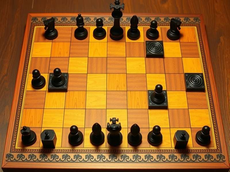 Traditional Gupta S Grid Gambit board setup