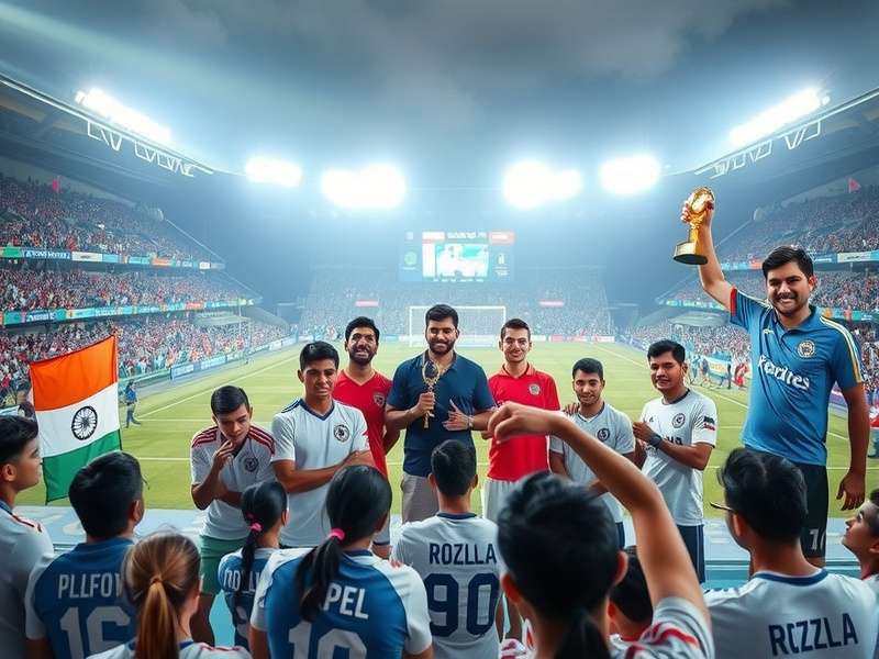 Indian Football Frenzy Cup trophy presentation ceremony