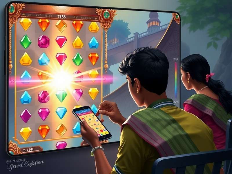 Indian players enjoying Precious Jewel Quest on mobile devices