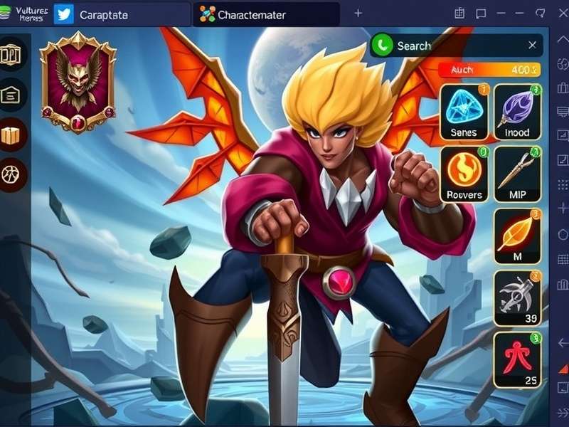 Vulture S Dawn Heroes resource management interface