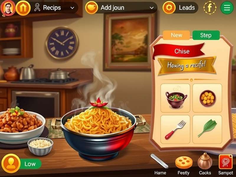 Tamil Biryani Adventure visual design and interface elements