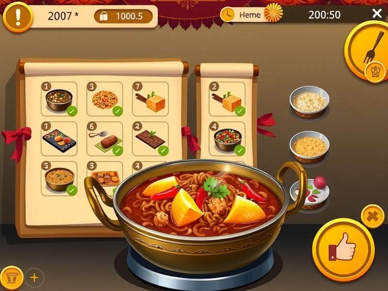 Tamil Biryani Adventure recipe customization interface