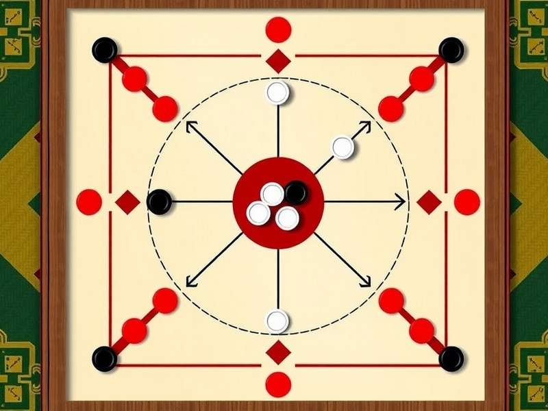 Carrom Royal Clash gameplay screenshot showing board and pieces