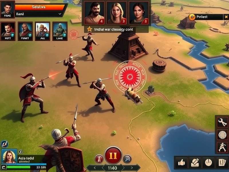 Indian War Cry Fury gameplay screenshot showing warriors in combat
