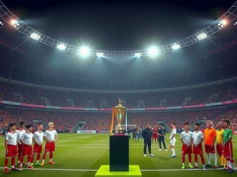 Indian Football Frenzy Cup stadium with enthusiastic fans