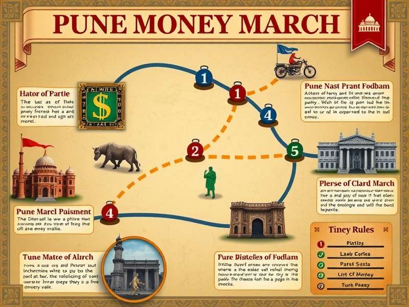 Pune Money March gameplay illustration showing strategic elements