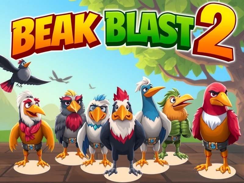 Beak Blast 2 gameplay screenshot showing character abilities