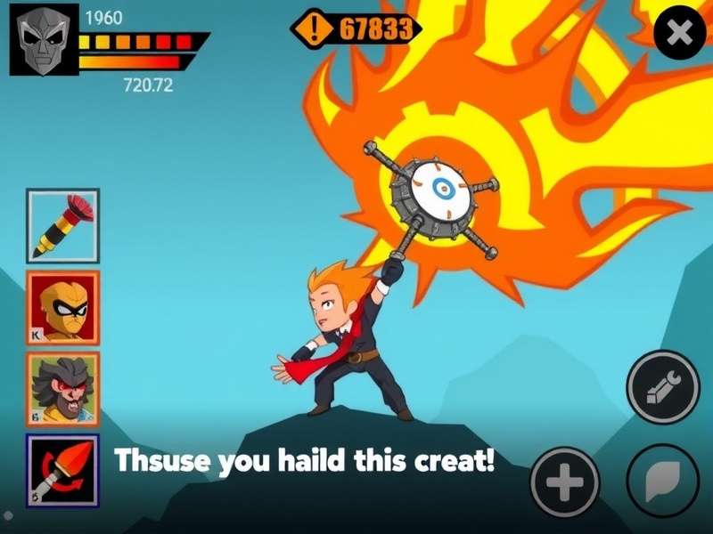 Dynamo Warrior Quest gameplay screenshot showing character combat