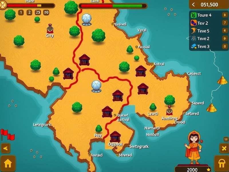 Strategy map from Ginger Trek Peninsular Path showing optimal routes