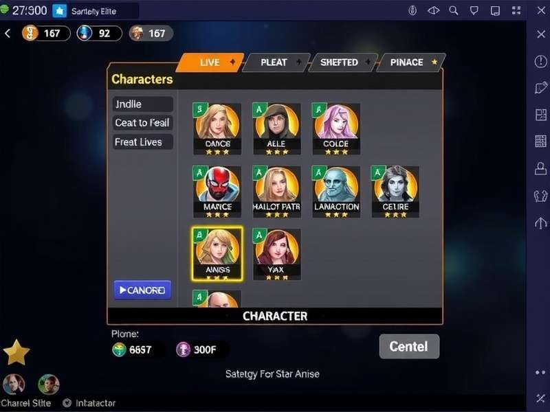 Star Anise Champion Elite gameplay screenshot showing character selection