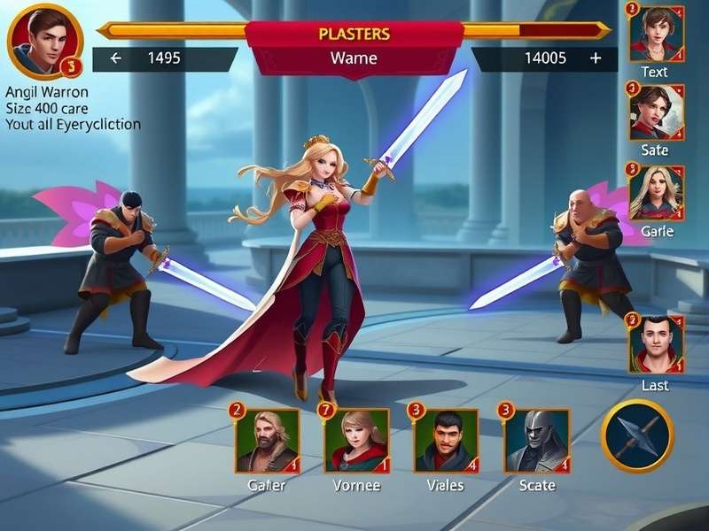 Royals Valor Warrior gameplay screenshot showing character battles