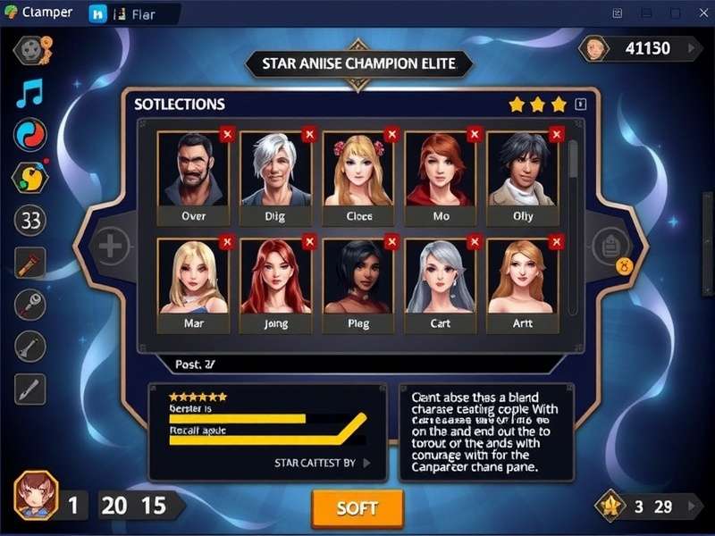 Star Anise Champion Elite character roster display